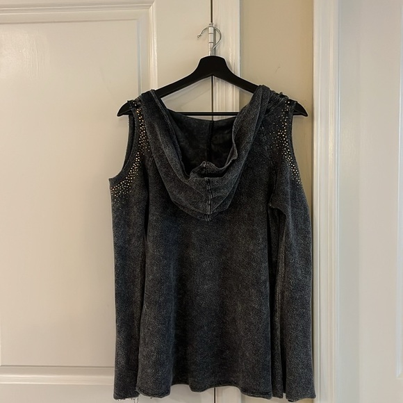 Y2K Vintage Circa 2007 Mcbling Cut out Hoodie, Size: M - Picture 7 of 17